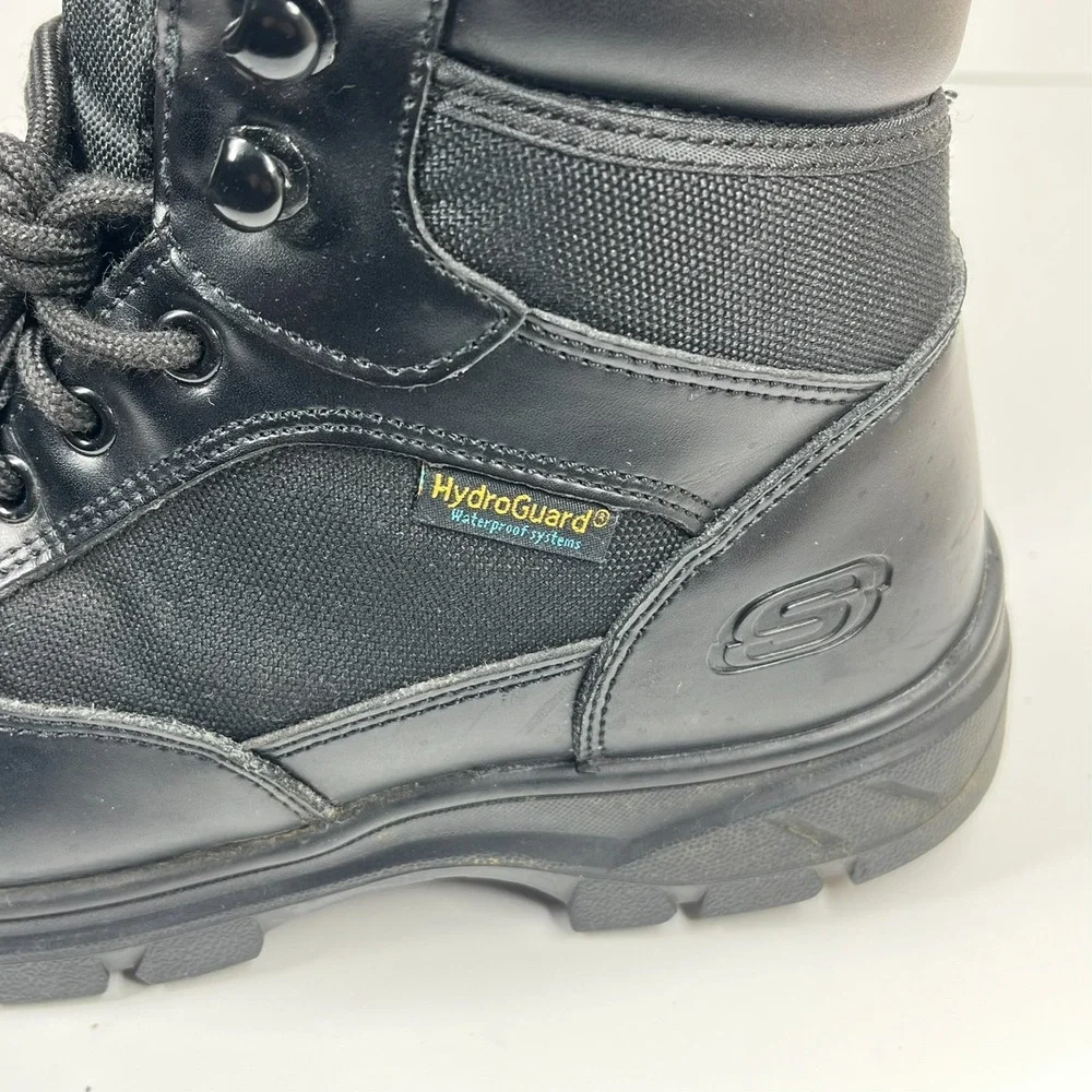 Skechers Wascana Benen Tactical Relaxed Fit Work Boots‎ Men's 7 Waterproof Black